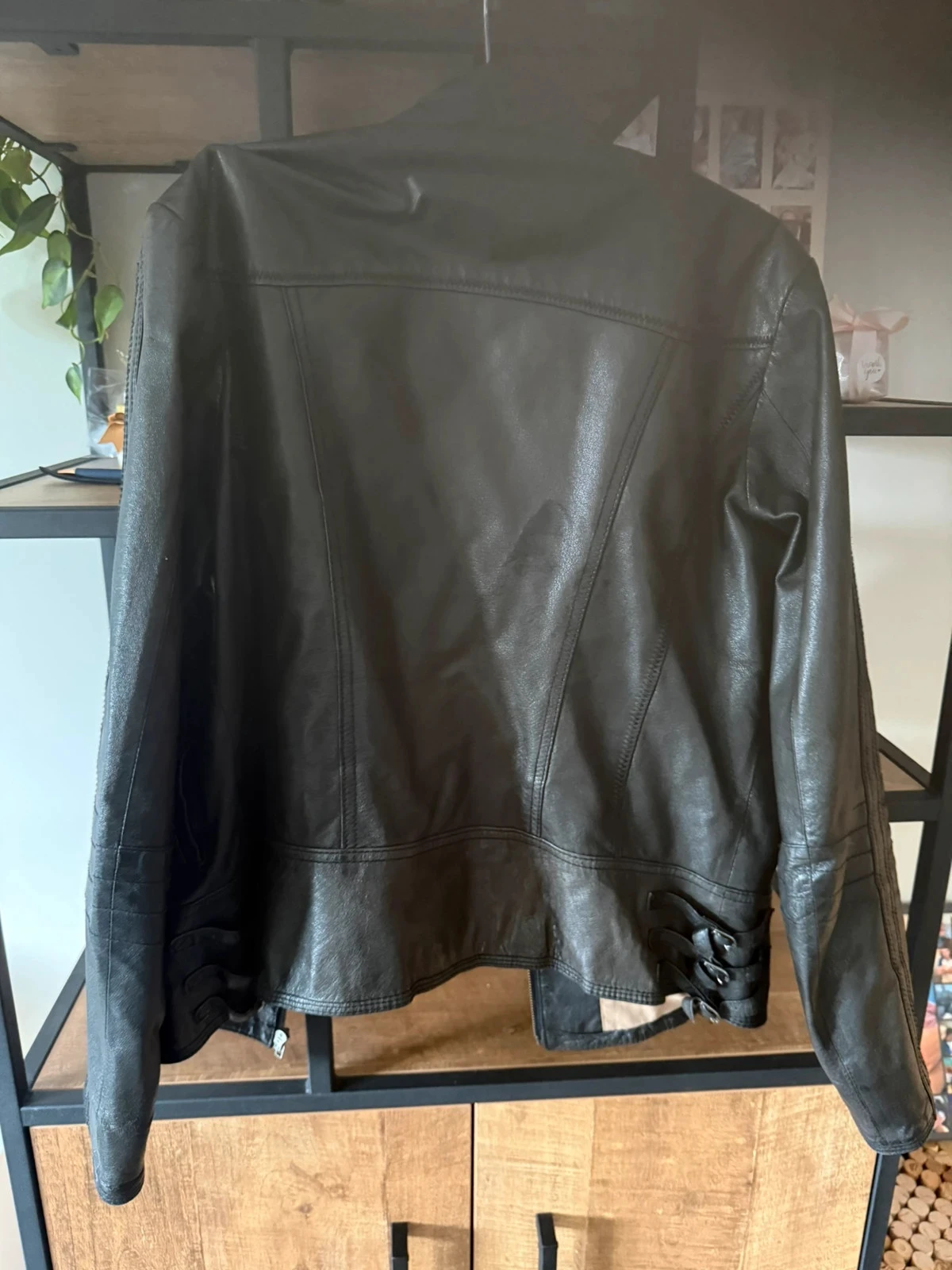 Faux leather jacket – photo 5